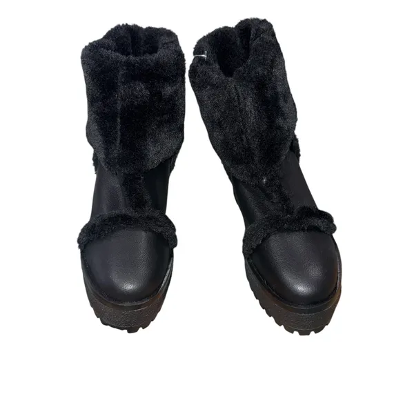 NEW $179 dkny sancia boot Faux Fur Lined Platform 8.5 - Image 3