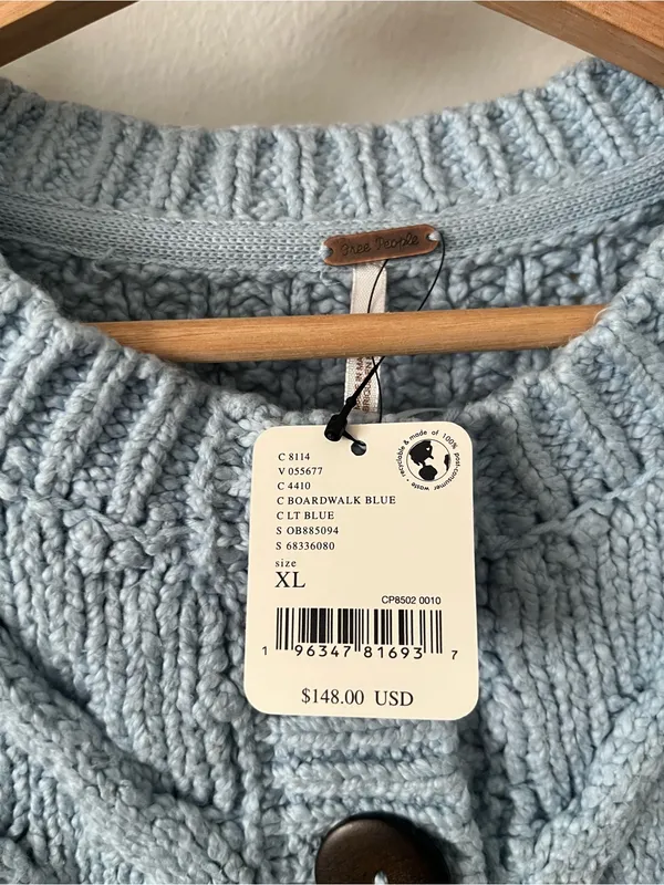 Free People Bonfire Cable Knit cardigan - Image 6