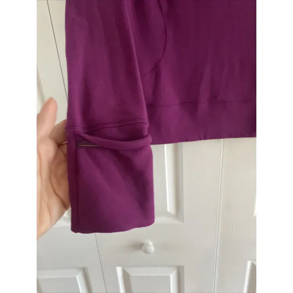 Lululemon Run Turbo 1/2 Zip Pullover Womens Size 6 Purple Athletic Running‎ Top - Image 3