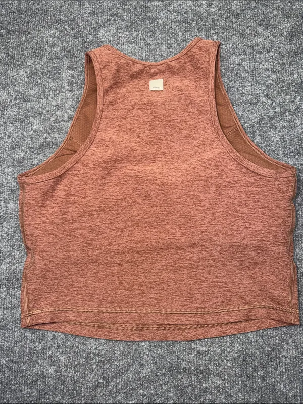 Vuori Rust Heather Cropped Tank - Women's - Image 2