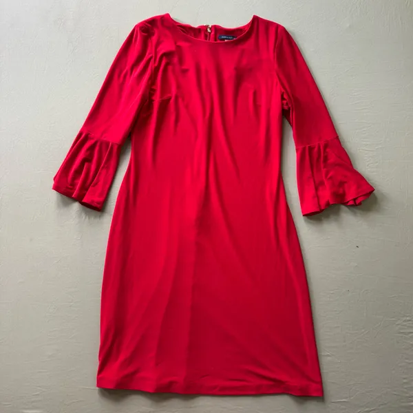 Tommy Hilfiger Jersey Bell Sleeve Shift Dress - Image 2