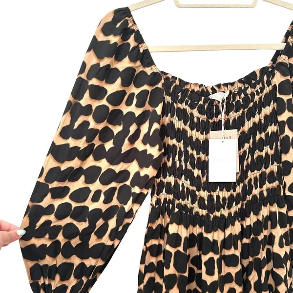 BEACHGOLD Nicole Patterned Ruffle Mini Dress NWT Sz‎ Small - Image 4