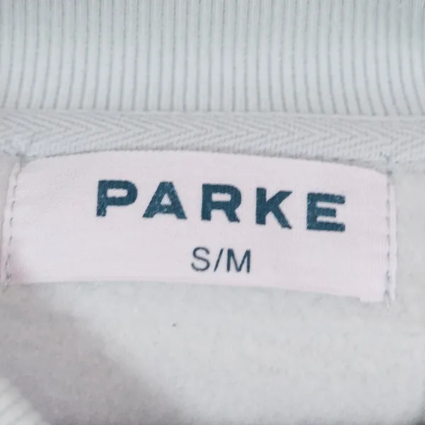Parke Classic Mockneck Pullover Long Sleeve Fleece Lined Sweater Arctic Blue - Image 2