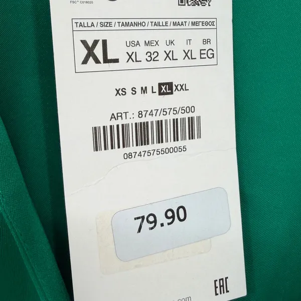 Zara Satin Feather Mini Autumn Wedding Guest Dress‎ Women XL Green Glam Holiday - Image 6