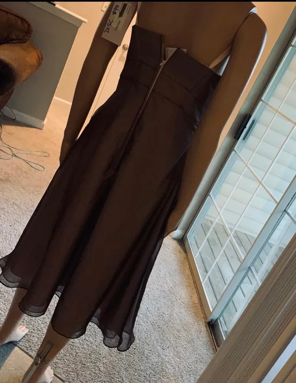 Mori lee  lined  midi dress - Image 4