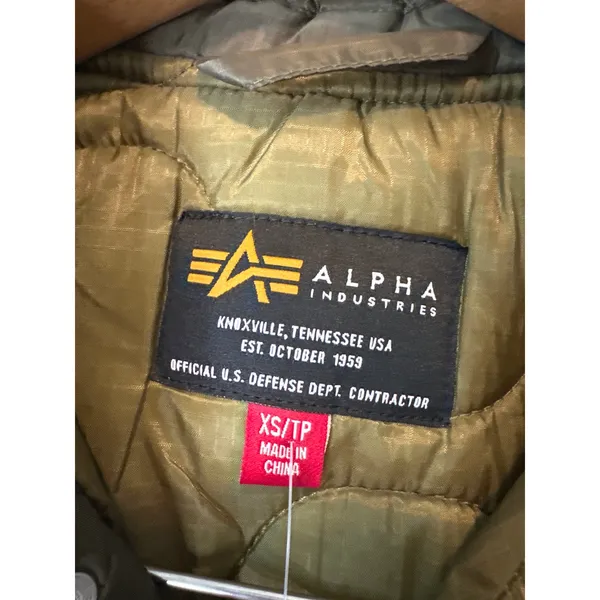 Free People x Alpha Industries Insulated Chore Coat Green Size XS‎ NWT - Image 5