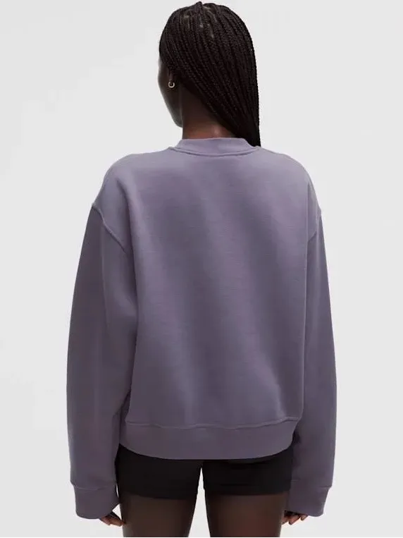 Lululemon Women’s Steady State Oversized Crew Sweatshirt Grape Mist XL NWT - Image 2