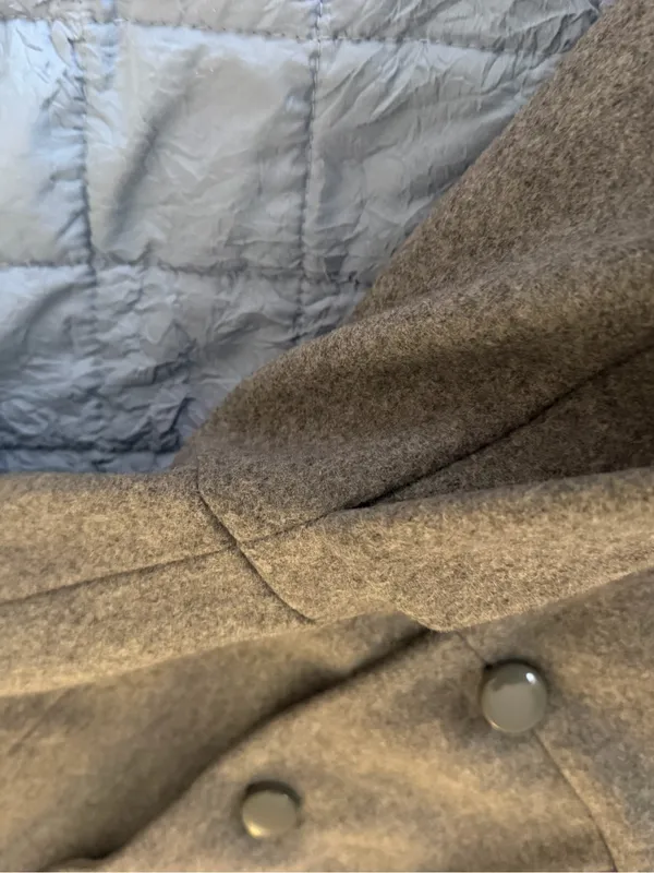J. Crew Gray Wool Lined Dress Coat Womens Size 4 - Image 4