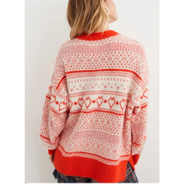 Aerie Flurry Oversized Crew Sweater in sunburst. Size M. NWT - Image 2