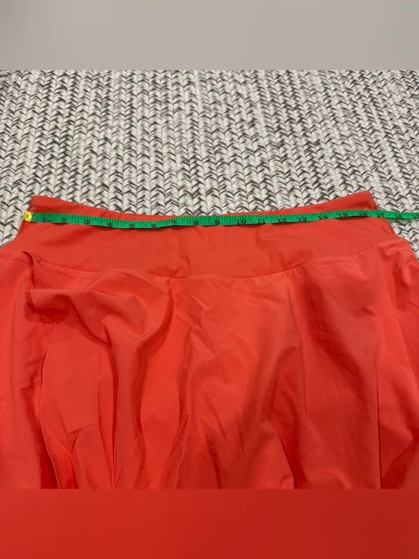 NWOT Halara Orange Breezeful High Waisted High Low 2-in1 Maxi Skirt - Image 10