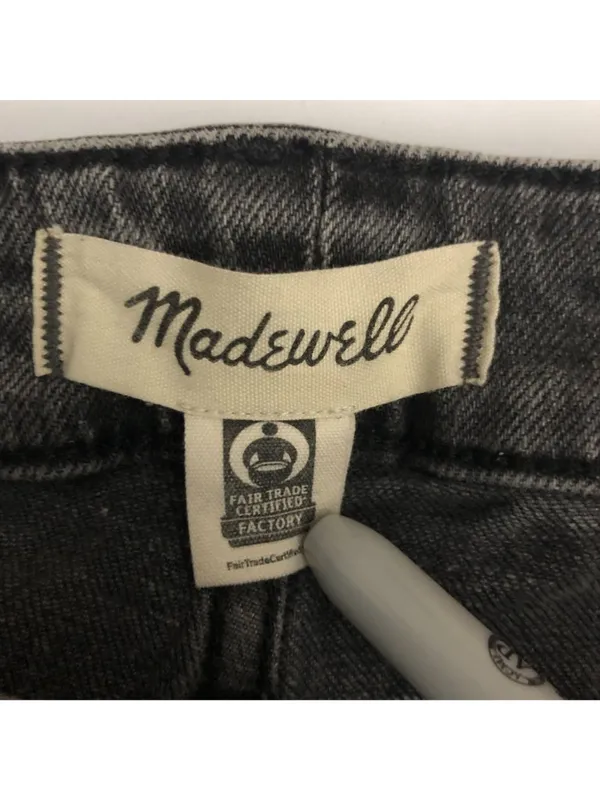 Madewell Womens Perfect Vintage Straight Jeans Size 26W Gray Denim Fair Trade - Image 3