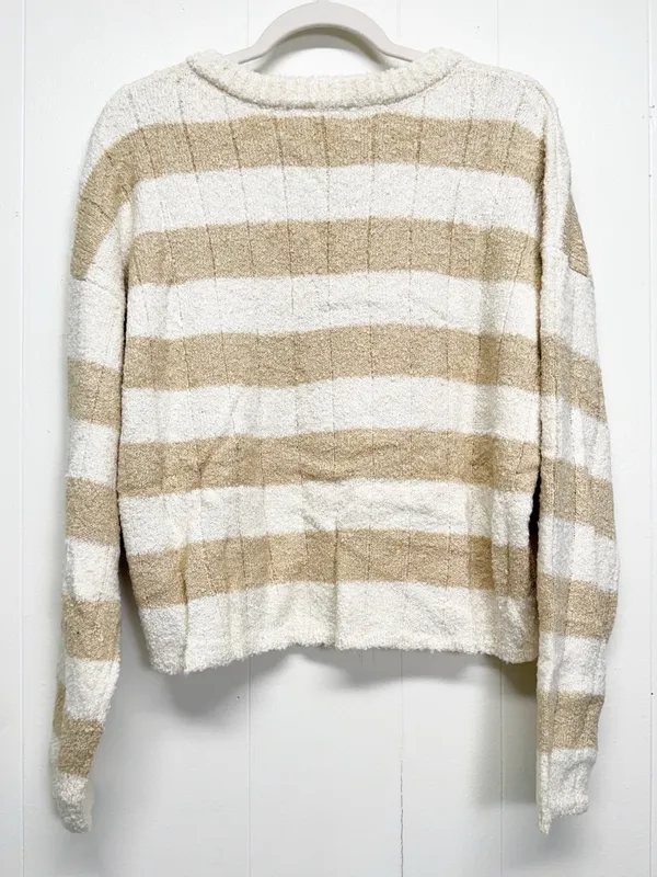 NEW CARLY JEAN LOS ANGELES CJLA Celeste Sweater Tan Cream Large - Image 5