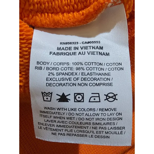 Jordan‎ X Titan Womens Orange Crewneck Sweatshirt Large - Image 6