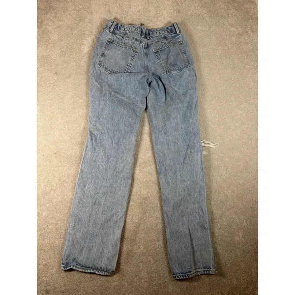 Good American Icon 90s Straight Leg Jeans‎ Women's Size 6/28 High Rise Blue953 - Image 6