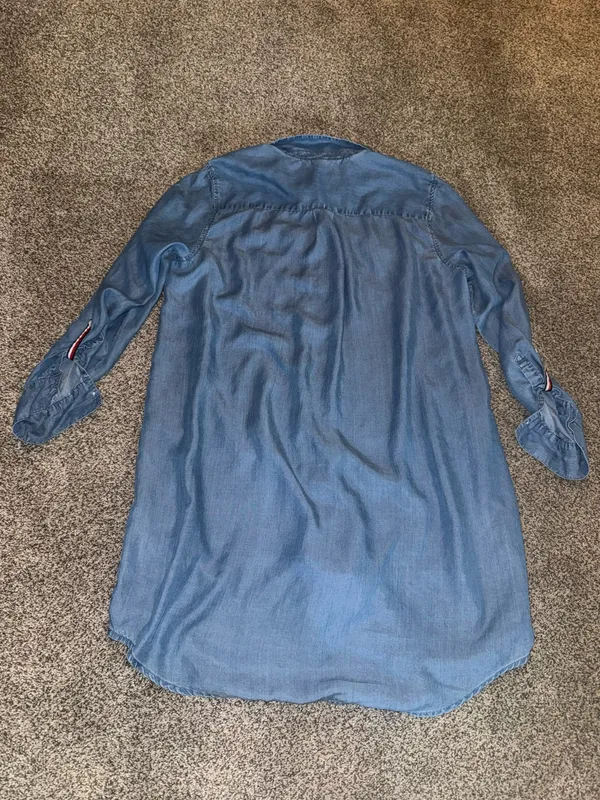 Tommy Hilfiger Women's Long Sleeve Denim Shirt Dress Size XL - Image 2
