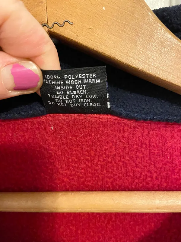 Ameritex USA vintage San Diego red zip up Sherpa jacket - Image 6