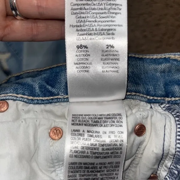 Mother Superior Tomcat Distressed High Rise Jeans The‎ Confession Light Blue 28 - Image 15