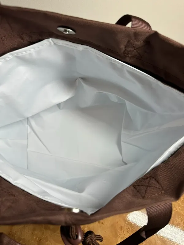 Modern Picnic Insulated Lunch Tote Brown Nylon Cooler Bag NWT Reusable Work - Image 4