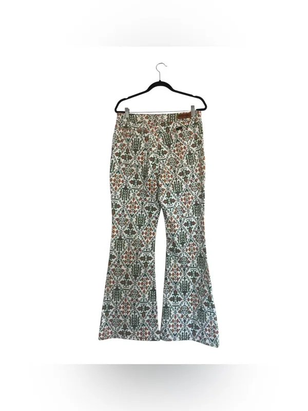 NWT Wrangler Fierce Flare High Rise JEANS Size 12 X 32 Green Vintage Garden Y2K - Image 6