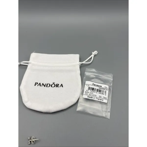 Pandora Love Mom Dainty Tiny Stud Earrings 925 Sterling silver - Image 3