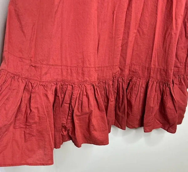Vintage Boho Cotton Maxi Skirt w/ Sequins and Beadwork Women’s Medium Has Flaws - Image 5