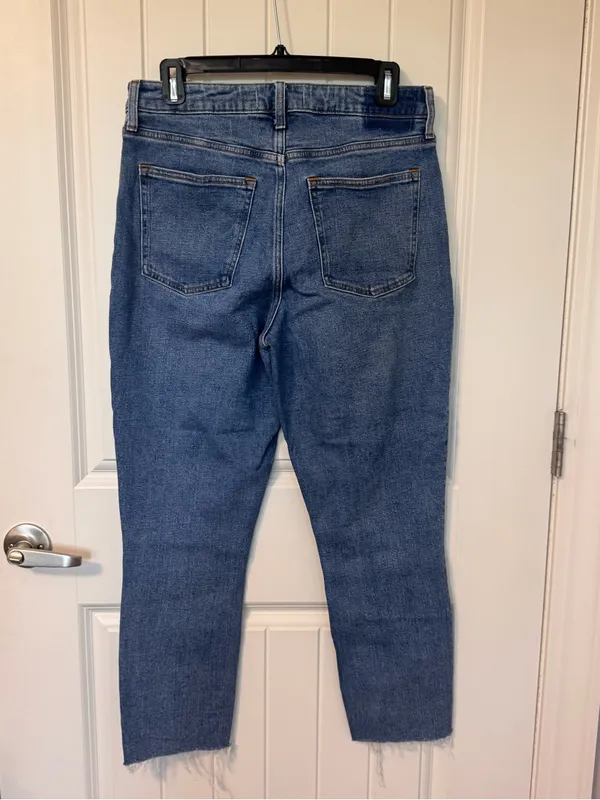 Abercrombie‎ Curve Love High Rise Skinny Jeans Raw Hem Size 8/29 - Image 3