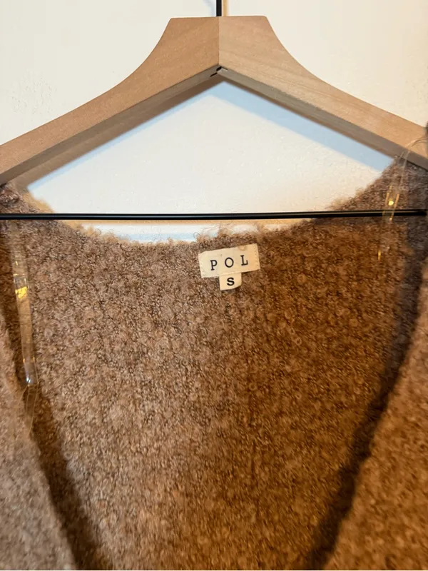 POL Slouchy Oversized V-neck Sweater - Image 3