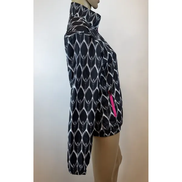 The North Face Windbreaker Jacket Sz‎ Small Full Zip Lightweight Python Graphic - Image 4