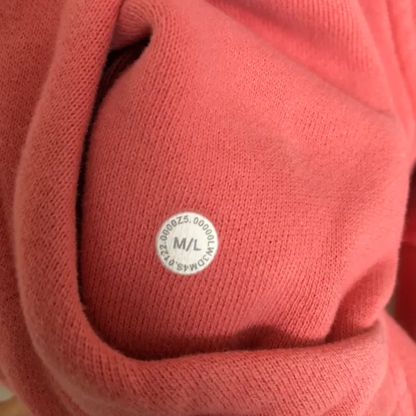 Lululemon Scuba Oversized Half-Zip Hoodie Raspberry Cream M/L 🍋 - Image 4