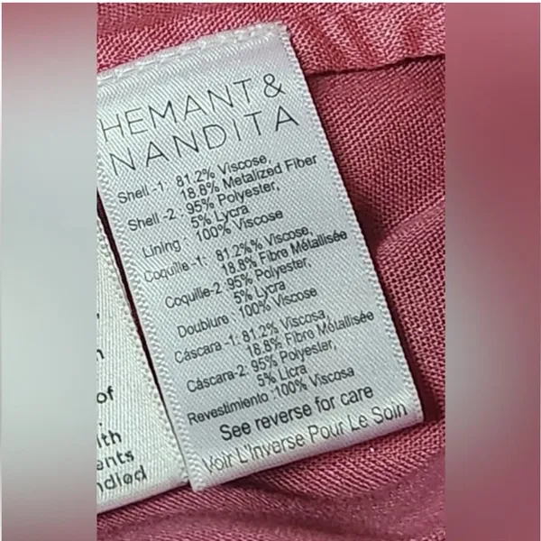 Hemant & Nandita Pink Floral Bella Bodysuit Size XS‎ - Image 7