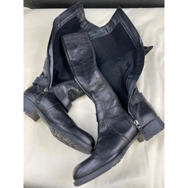 Franco Sarto Women's Black Leather Riding Boots/Shoes Size 6.5 SKU 5263 - Image 7