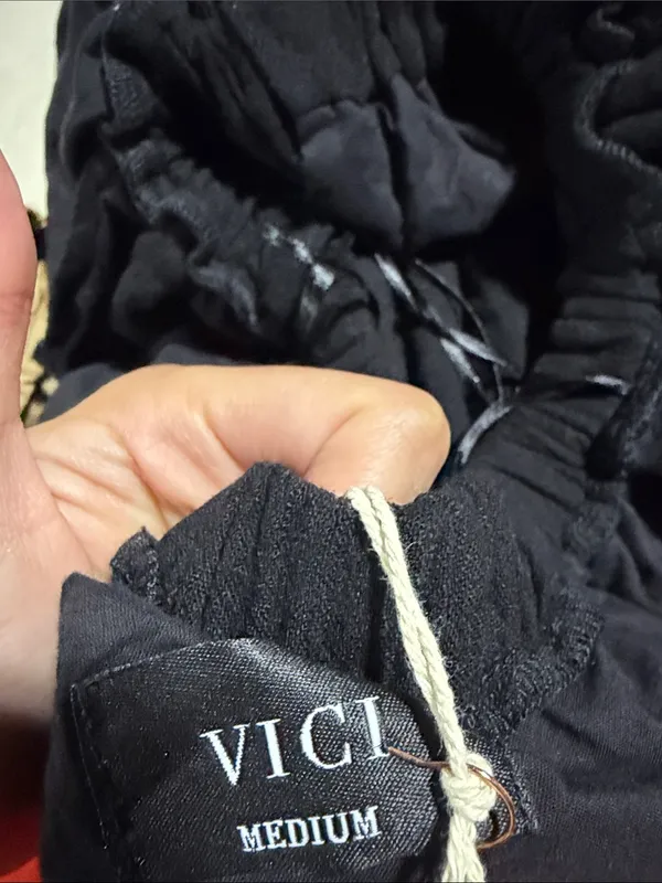 Vici NWT Black cross strap open back Dress medium - Image 11