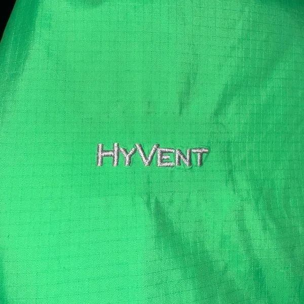 THE NORTH FACE Hyvent Kelly Green Hooded Rain Jacket Windbreaker 2012 Womens XS - Image 5