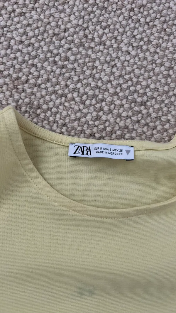 Zara yellow ruffle sleeve mini dress - Image 3