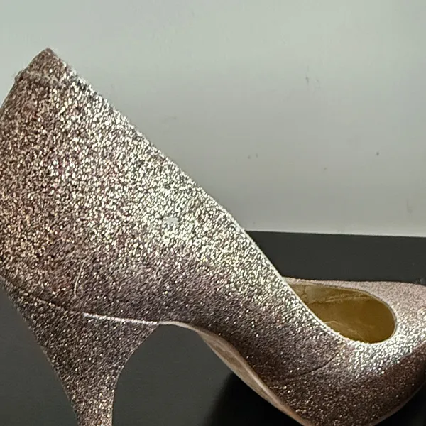 Steve Madden Glitter Heels‎ Sz 6.5 - Image 5