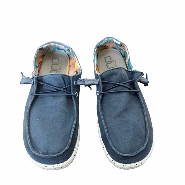 Hey Dude Wendy Blue Slip On Shoes Sz 8 - Image 2