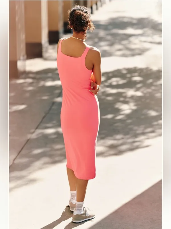 Anthropologie Daily Practice Sleeveless Scoop-Neck Slim Midi Dress - Image 3