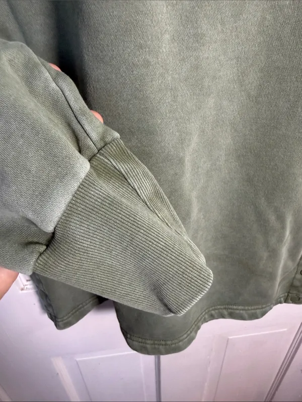 Daily Practice by Anthropologie Twist-Collar Hoodie in Sage Green W2487 Sz XS - Image 5