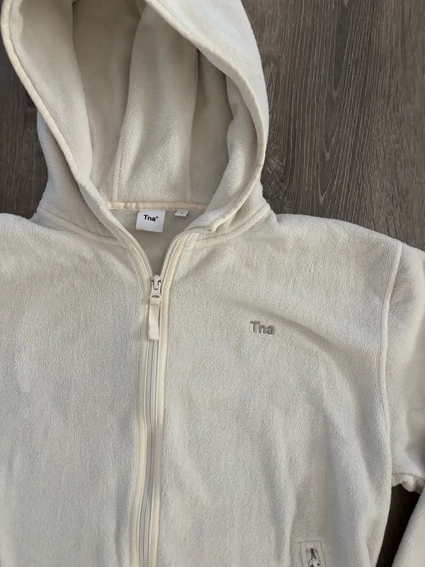Aritzia Tna Sno Polar Oversized Fleece Zip Hoodie (S) - Image 4