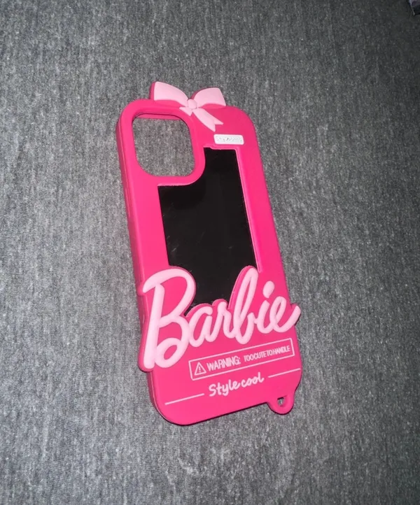 Case Barbie 3D Animation Cute Pink Phone with Make up Mirror iPhone 12 Pro Max - Image 3