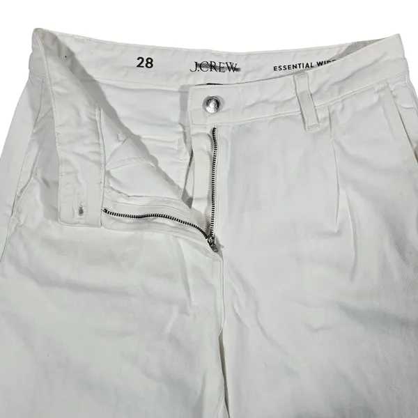 J. Crew Wide-leg essential jean in white denim 28 NWT‎ - Image 4