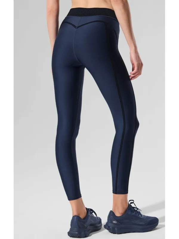 Alo Airlift High-Waist 7/8 Line Up Leggings Navy Hi-Rise Waisted Tights Skinny L - Image 2