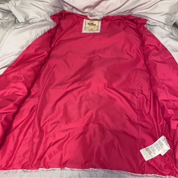 Hollister Down & Feather Fill Puffer Hooded Jacket Size Large - Image 13