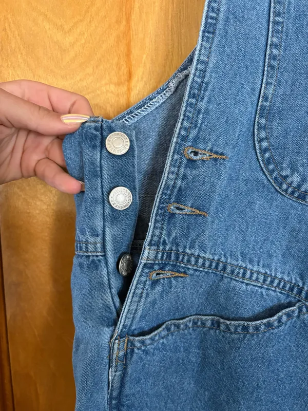 Essentials Style Vintage Overalls Blue Size M - Image 2