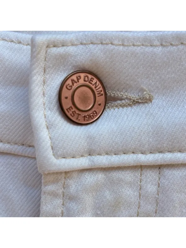 Gap Denim Cargo Pants | White, 31/32 - Image 4