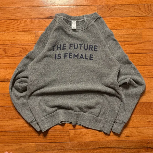 Otherwild Alternative Apparel Gray Sweatshirt The Future is‎ Female Size XS - Image 5