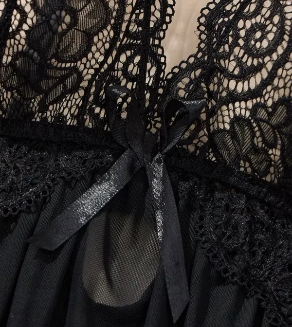 Black bodysuit set Size M - Image 2
