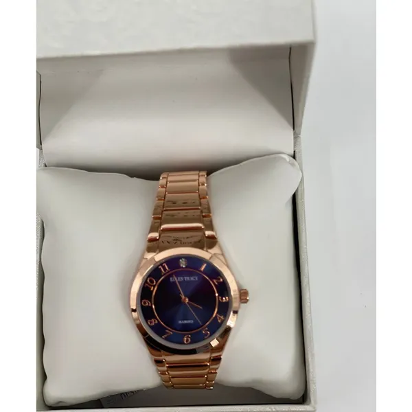 Ellen Tracy Quartz Blue Dial Ladies Analog Wrist Watch NEW - Image 3