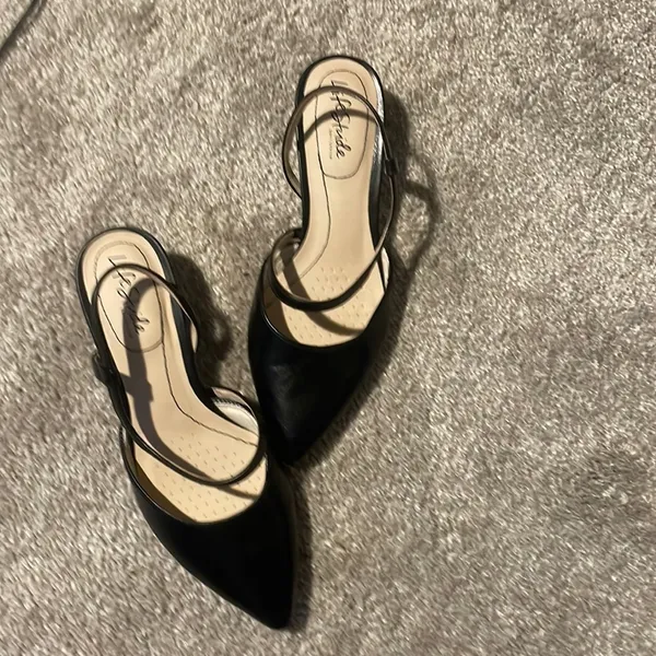 - Life Stride kitten pointed toe heels size 7.5 inches wide - Image 2