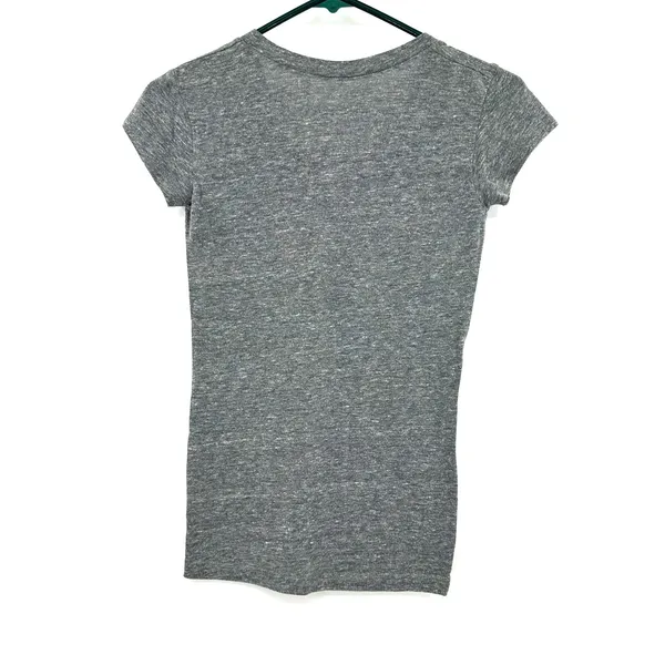 NFL Team Apparel Size Small Gray Minnesota Vikings‎ Football V Neck Tee Logo - Image 2
